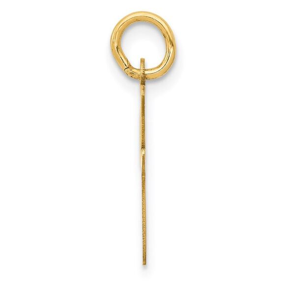 14k Yellow Gold, Madison Collection, Medium Script Initial I Pendant - Picture 2 of 5